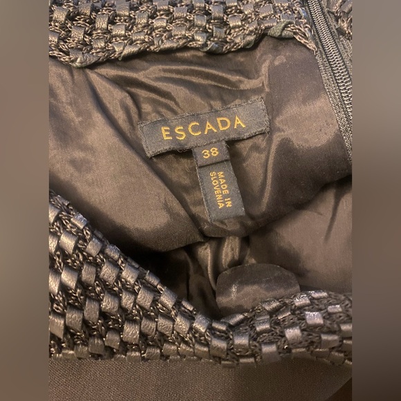 Authentic Escada Knee-Length Black Dress - Picture 4 of 4